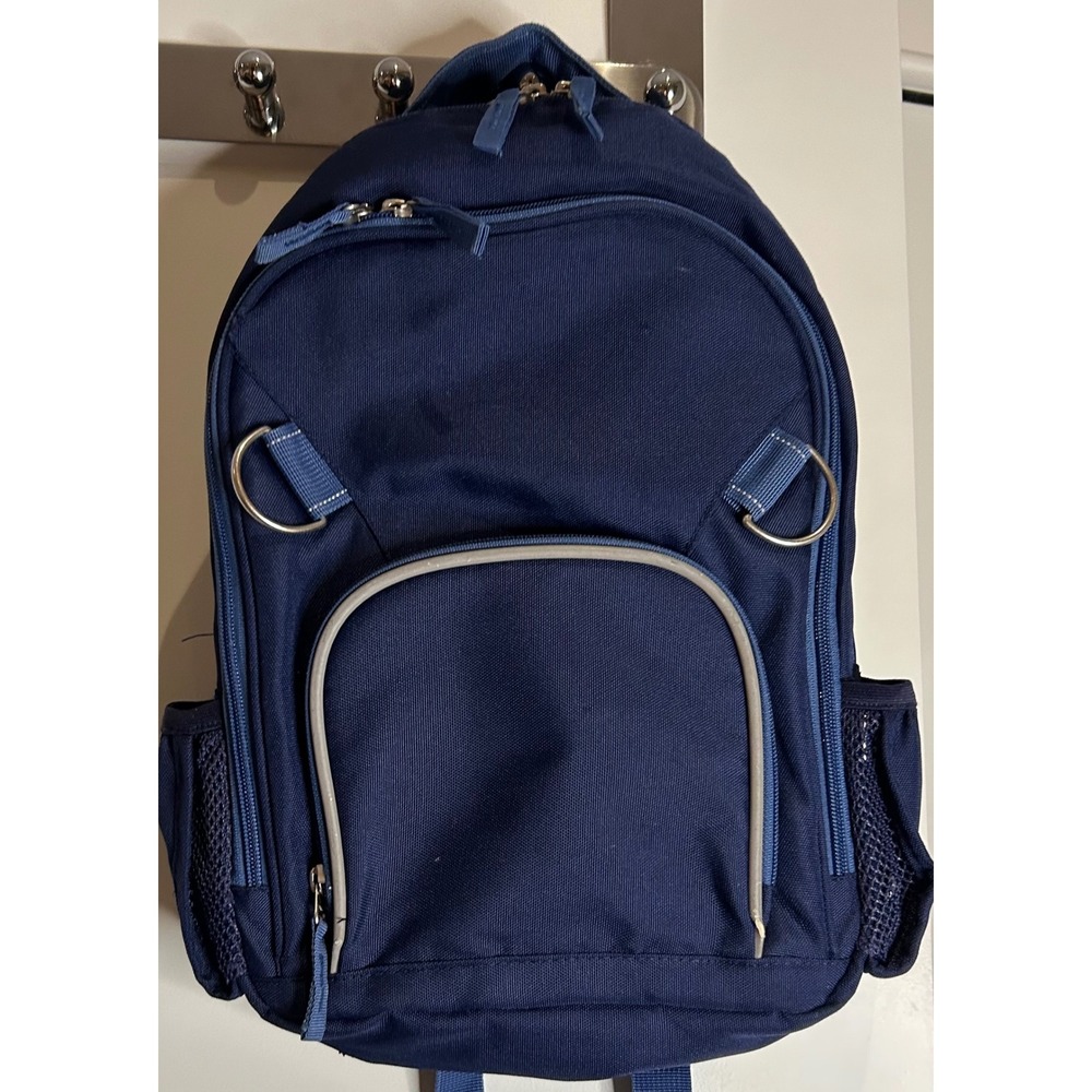 Pottery Barn Kids Mackenzie Backpack Navy Blue Recycled‎ Polyester School Bag